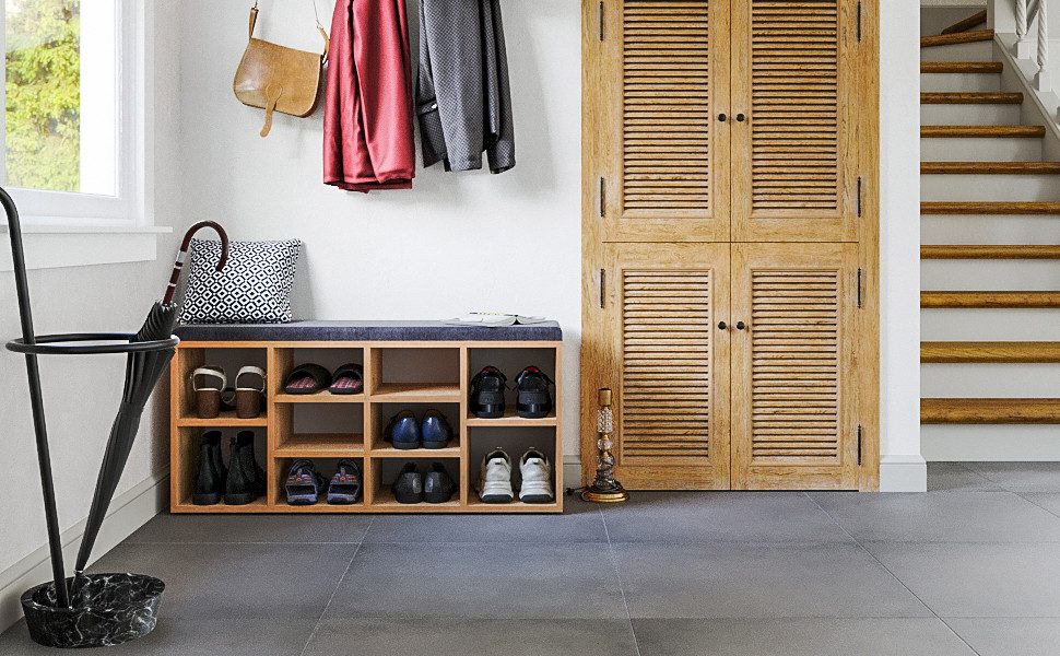 KOMTO Schuhbank Schuhregal Schuhschrank mit Sitzbank günstig online kaufen