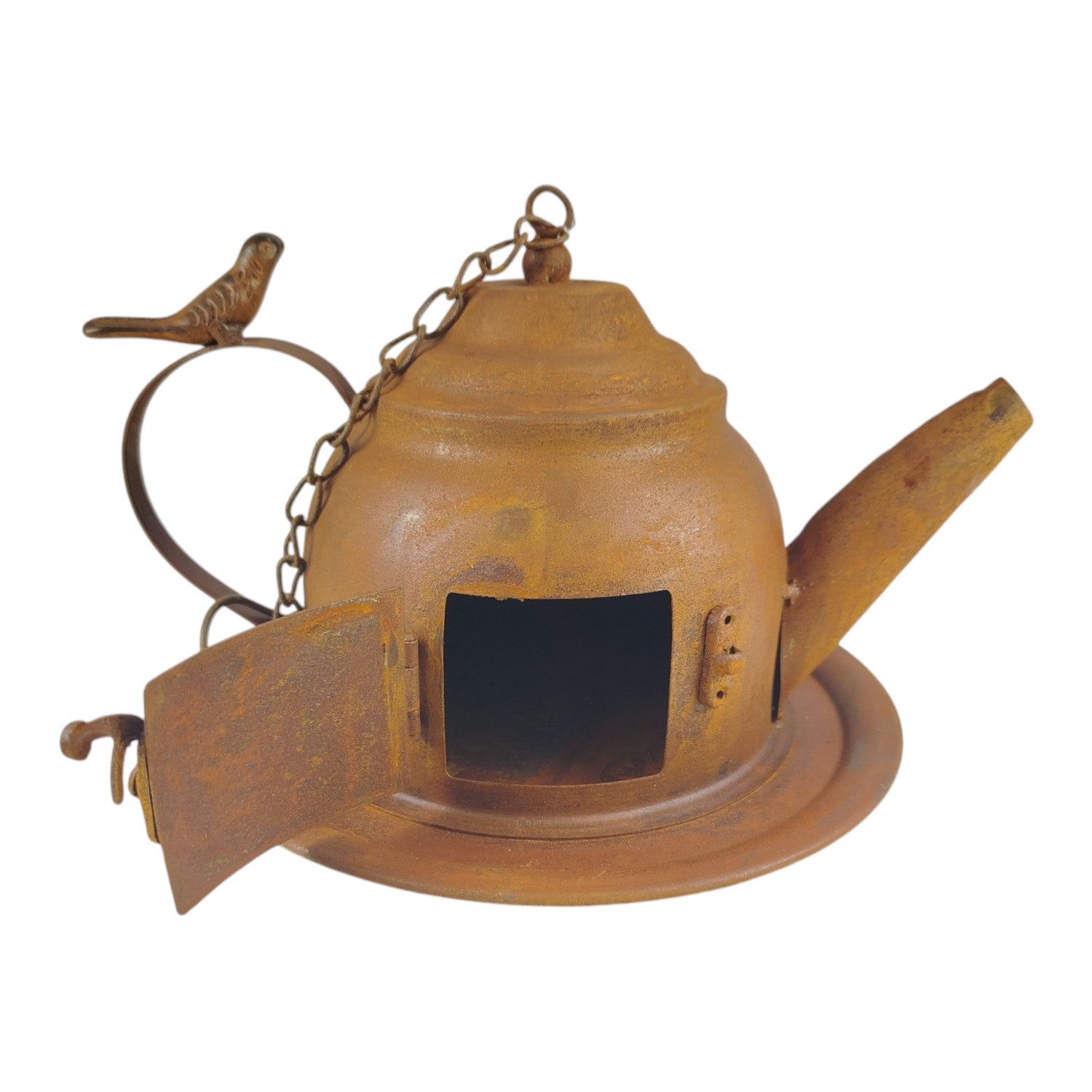 FTWdesign Vogelhaus Teekanne Vogelfutterhaus aus Metall günstig online kaufen