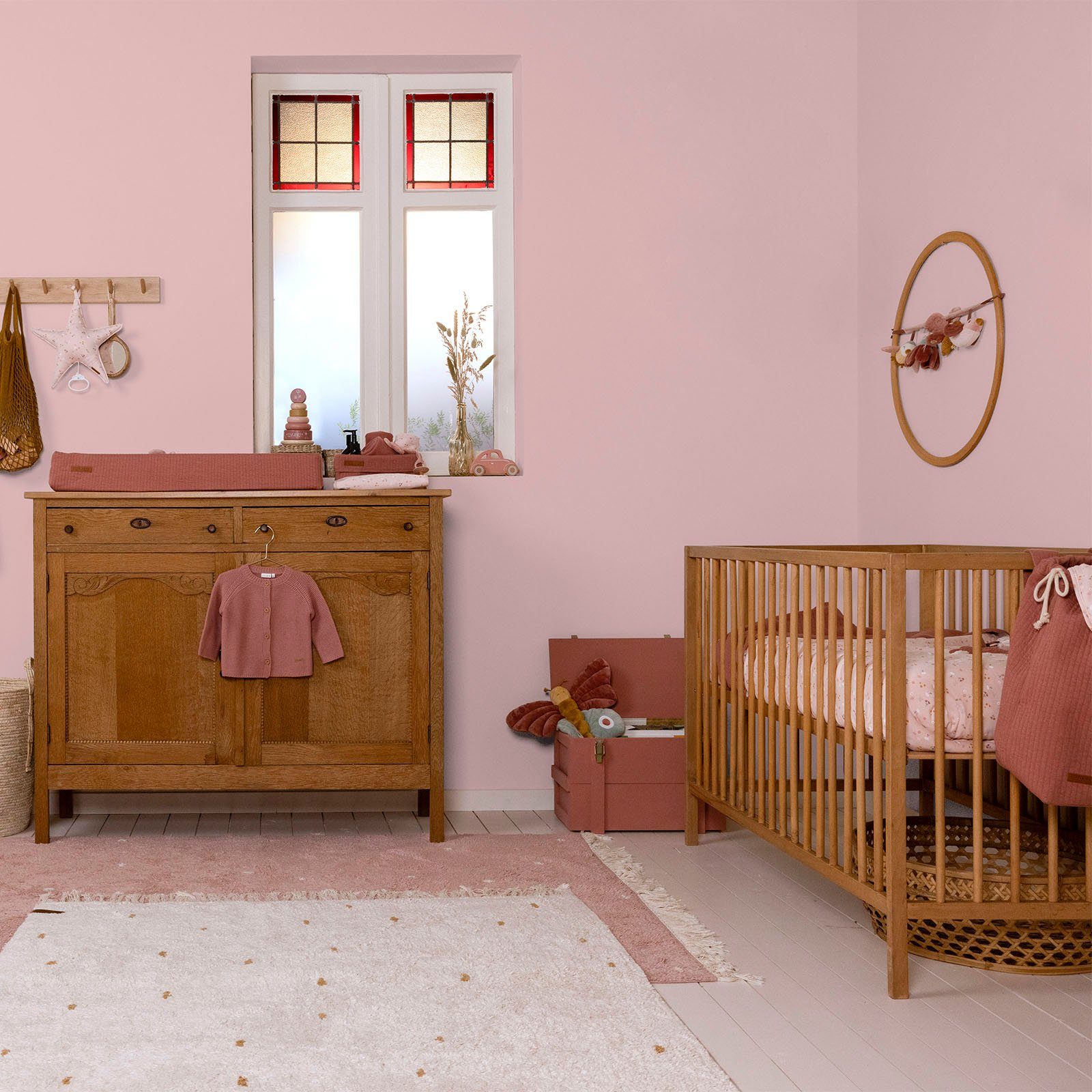 Kinderzimmer extra Faded und Wandfarbe DUTCH waschbeständig, geeignet matt, Rosa hochdeckend für LITTLE Wallpaint,