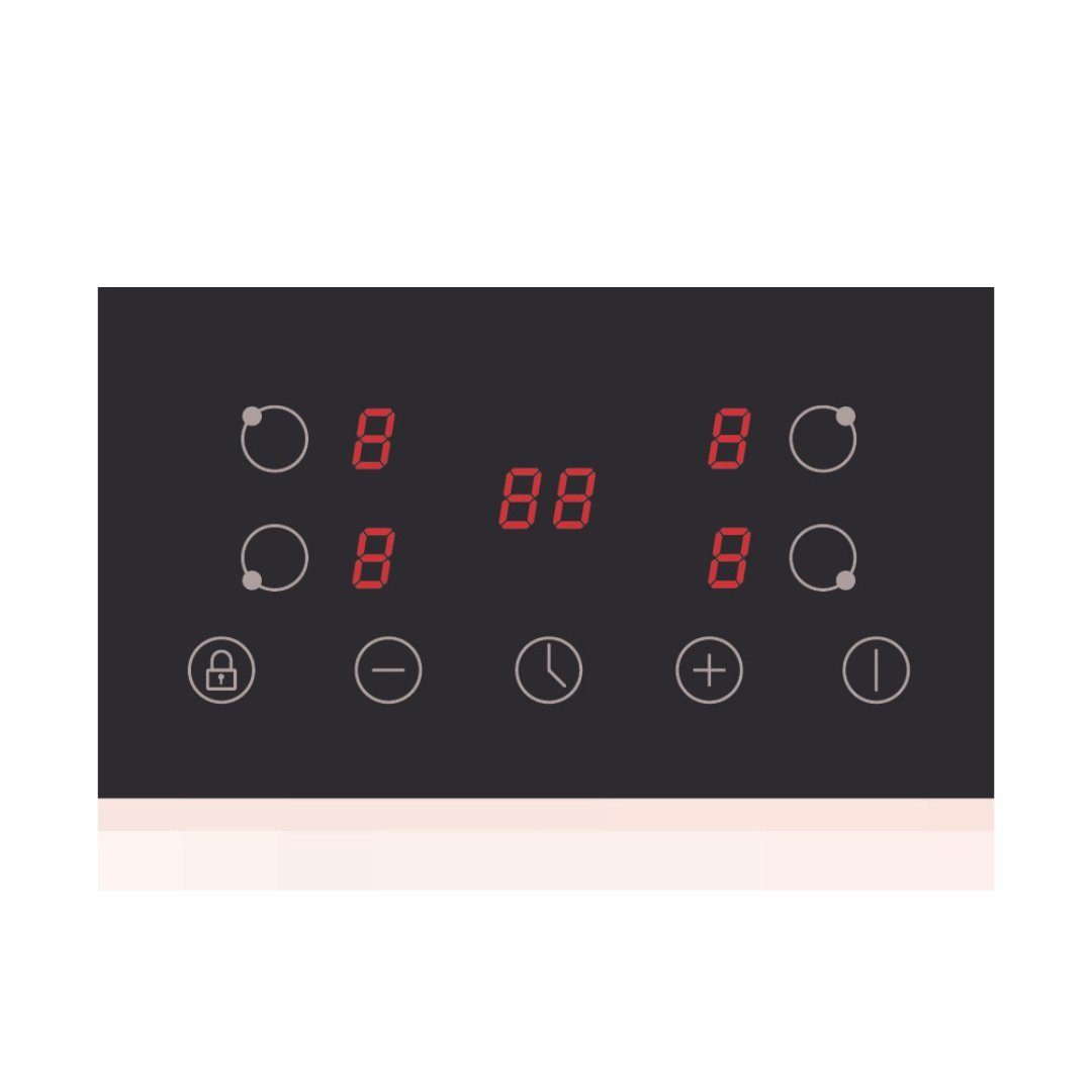 99 Minuten Elektro-Kochfeld, Restwärmeanzeige,Touch PKM Control,Timer