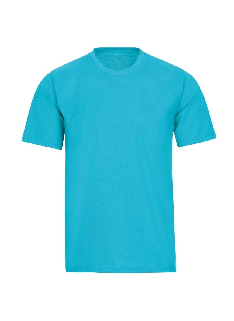 Trigema T-Shirt TRIGEMA DELUXE azur Baumwolle T-Shirt
