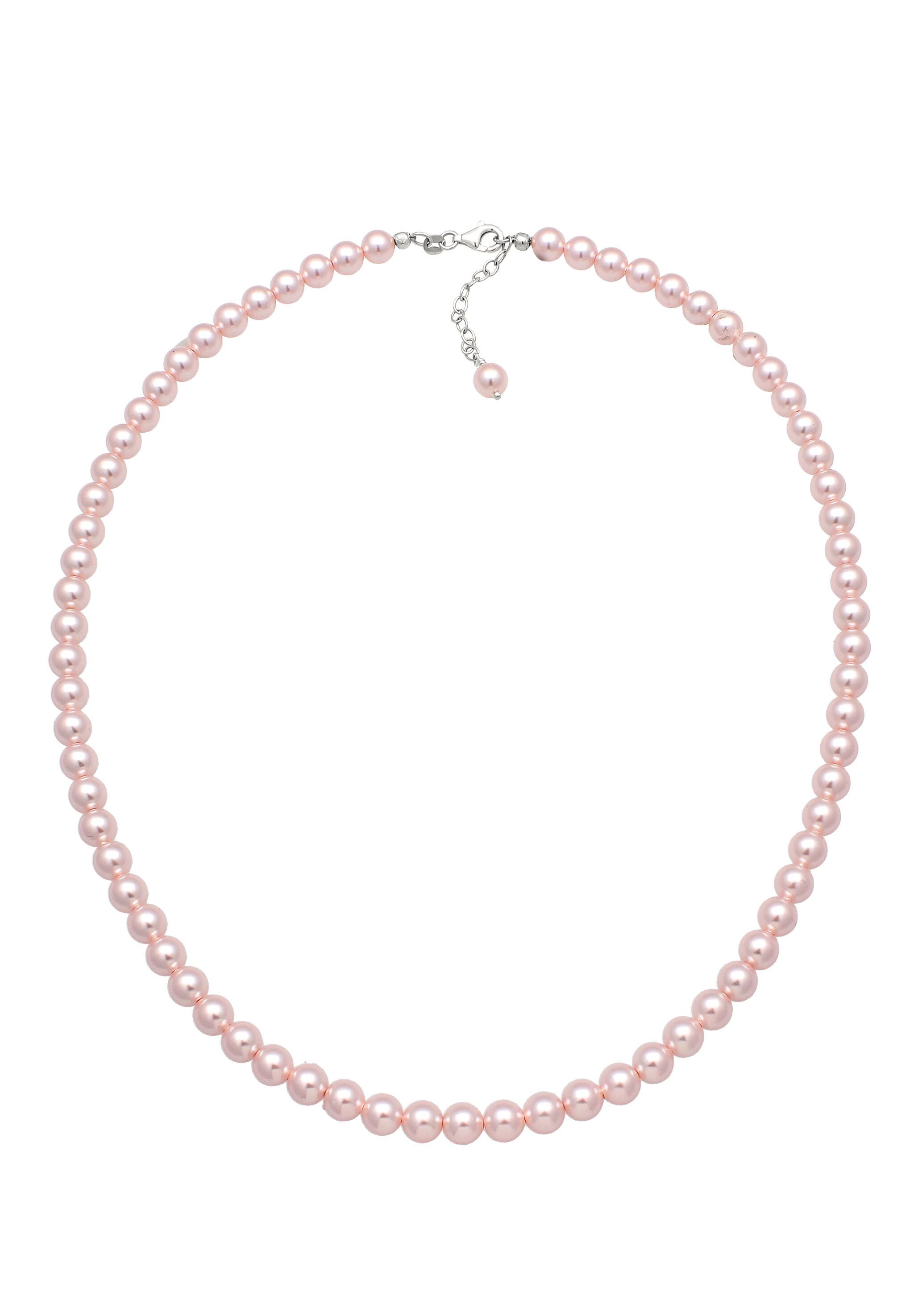 Nenalina Perlenkette Perlen von Swarovski® Rosa 925 Sterling Silber günstig online kaufen