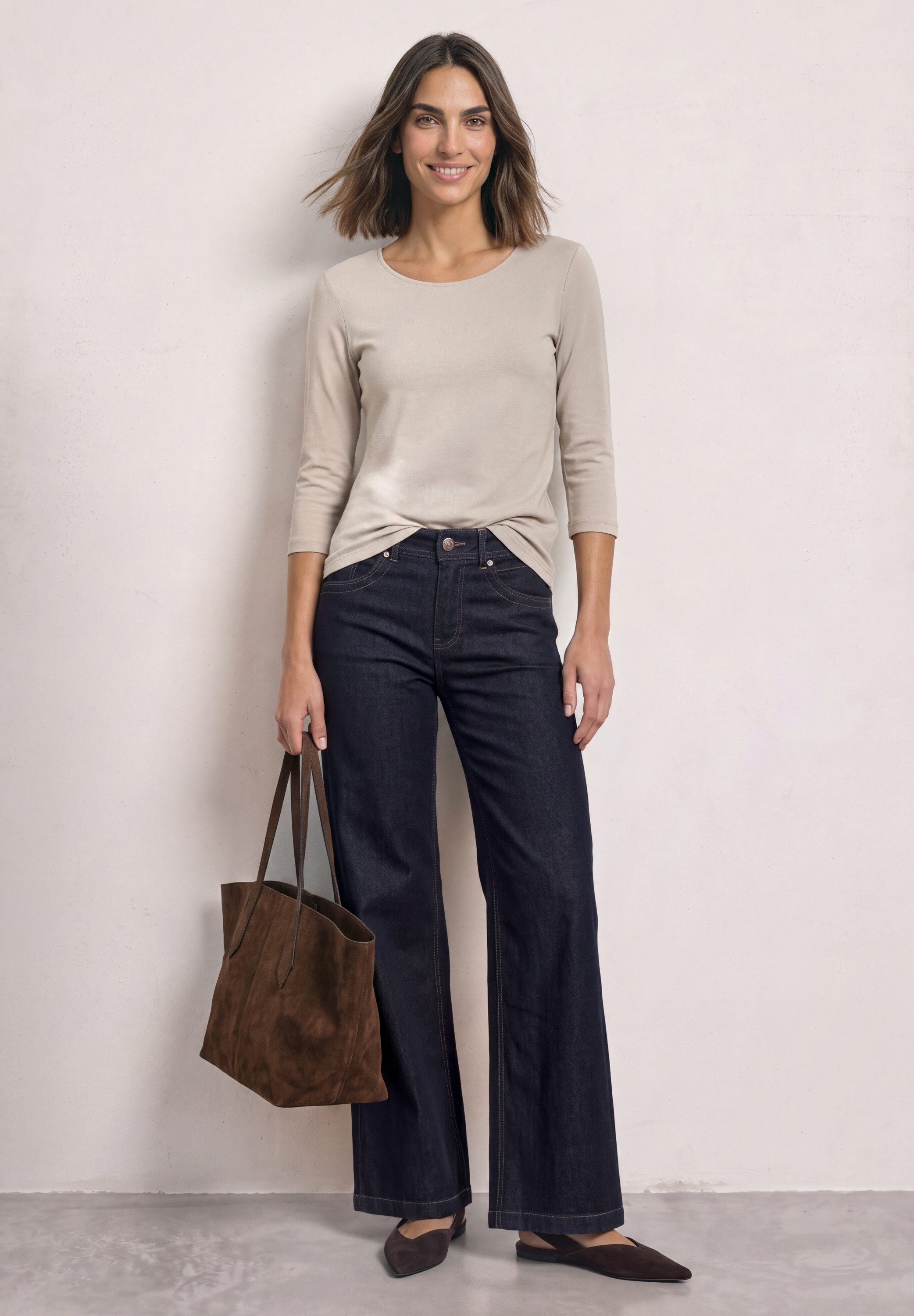 STREET ONE 3/4-Arm-Shirt mit Rundhalsausschnitt – Bild 3 von 5