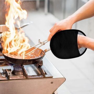 Lubgitsr Topfhandschuhe Küchen Ofenhandschuhe mit Topflappen - 2 Paar, (2-tlg)