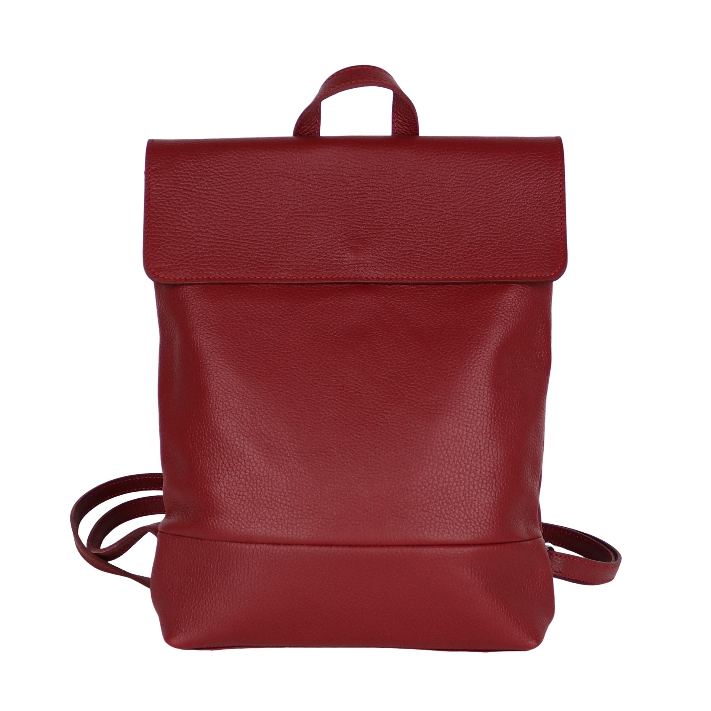 MIRROSI Tagesrucksack Damen Rucksack,Echtleder, Hergestellt in Italien (30x35x9cm), aus hochwertigem Echtleder, Rucksack, Daypack
