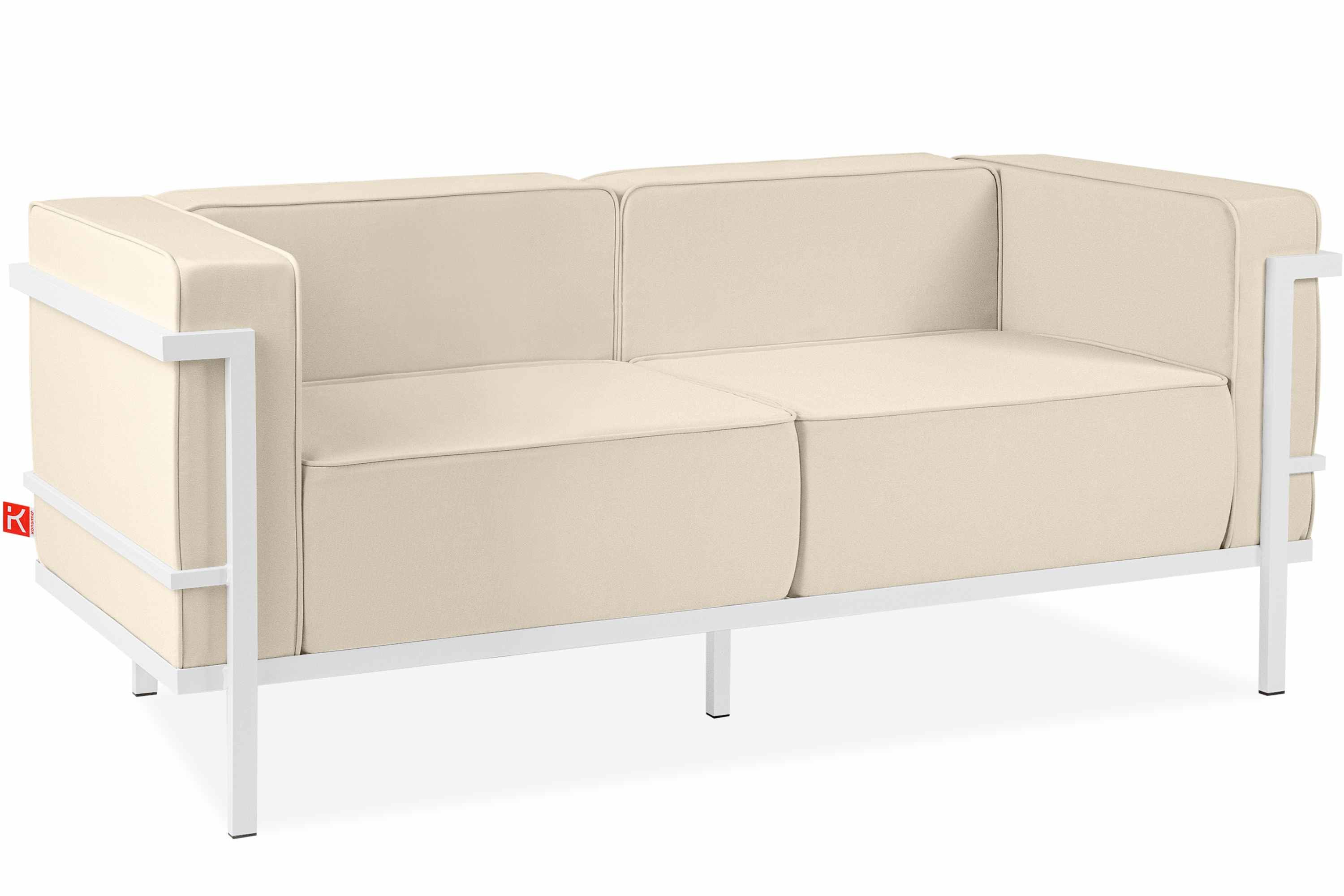 KONSIMO® Loungesofa TRIGLO Sofa 2-Personen, Stahlrahmen, handgefertigt, Superrobuste Bezugsstoffe, hergestellt in der EU, Gewicht: 35 kg