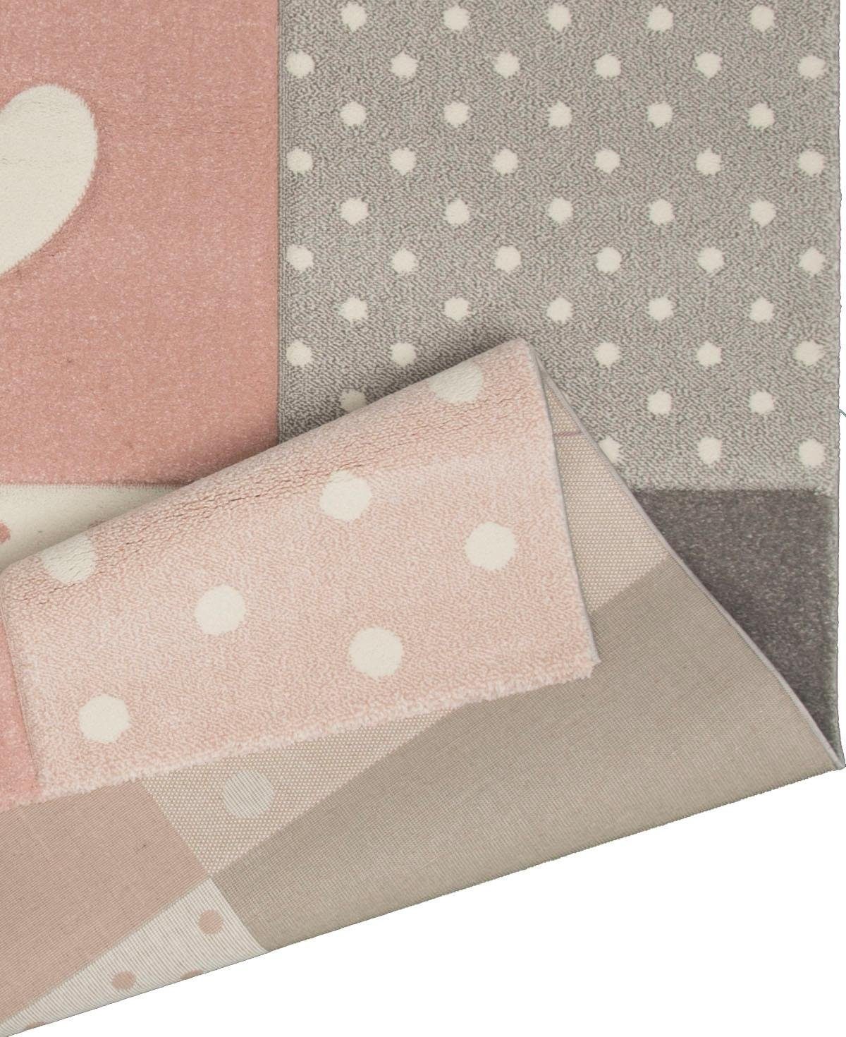 merinos Kinderteppich Pastel Kids 20339, rechteckig, Höhe: 13 mm, handgearbeiteter Konturenschnitt – Bild 5 von 5