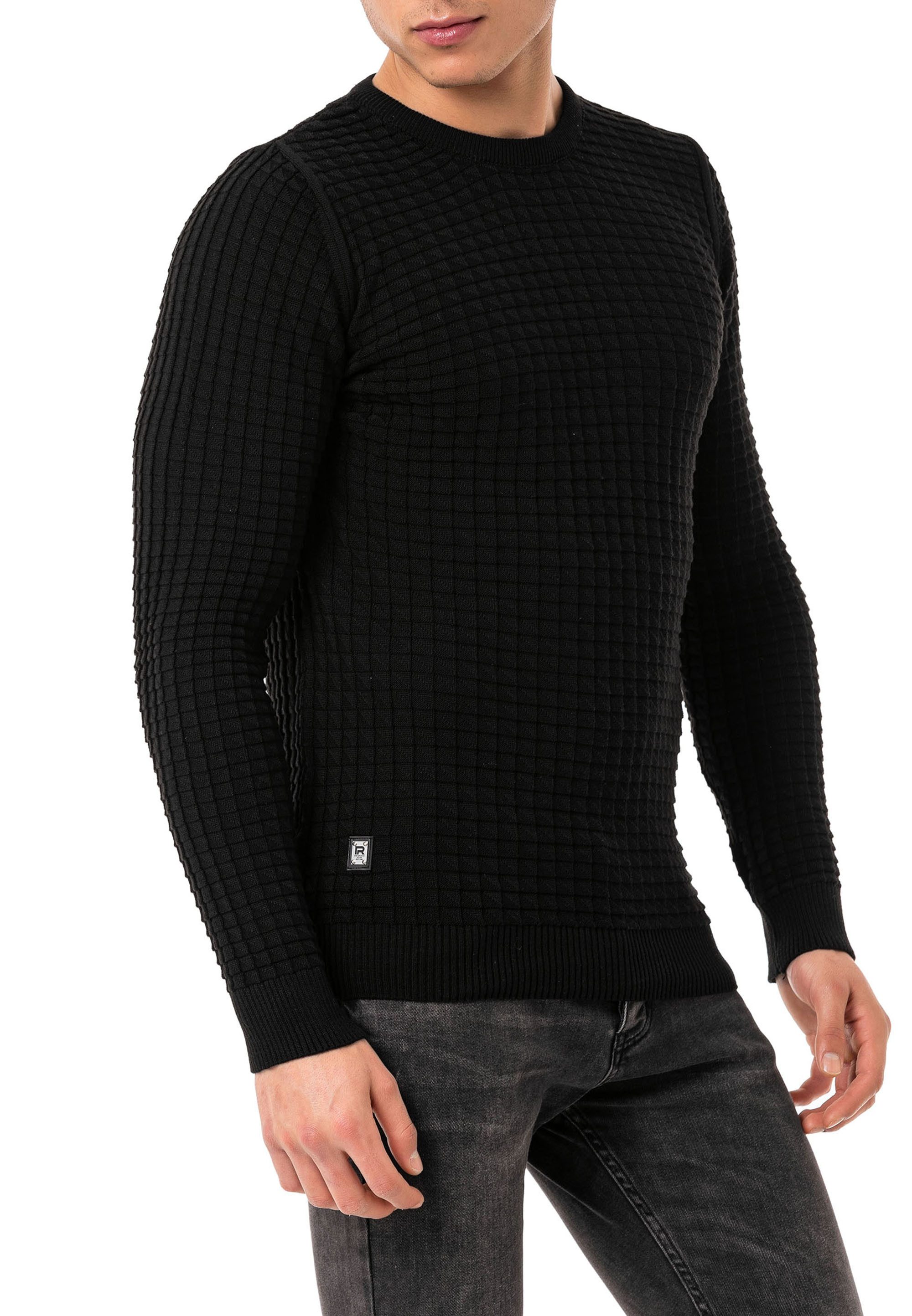RedBridge Strickpullover mit Strukturmuster – Rundhals, günstig online kaufen