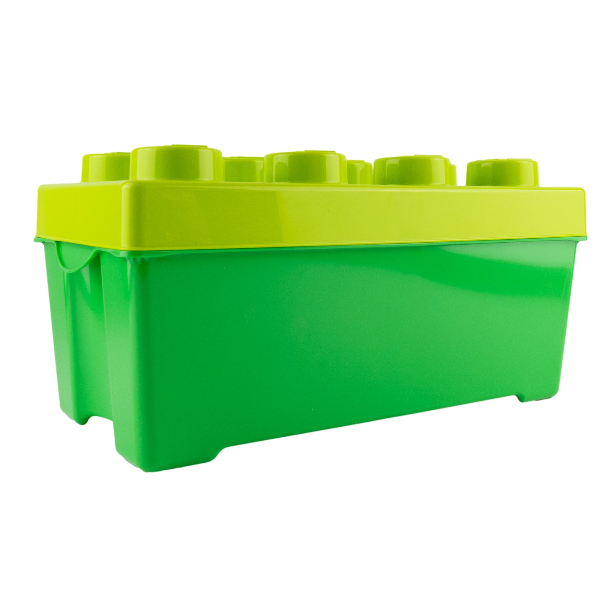 LEGO® Aufbewahrungsbox Grün Mittelgroß mit Deckel Stapelbar - Menge 1x Spielbausteine