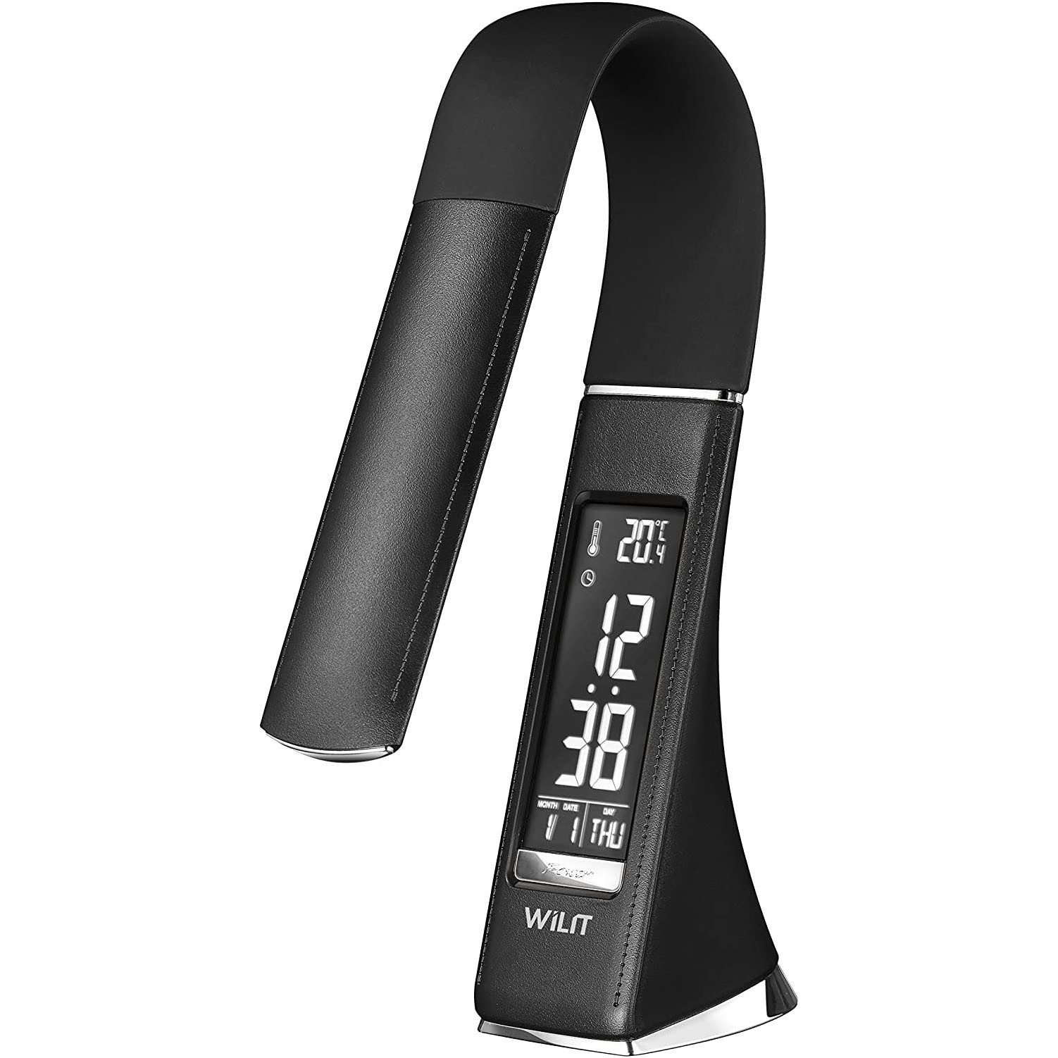 WILIT LED Schreibtischlampe Lederoptik Schreibtischlampe, dimmbar, günstig online kaufen