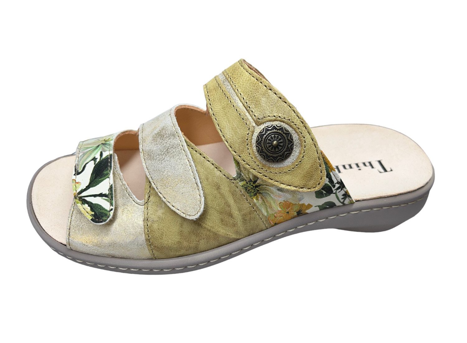 Think! Think! Damen Pantolette CAMILLA 3-000078-6010 ananas/kombi Clog