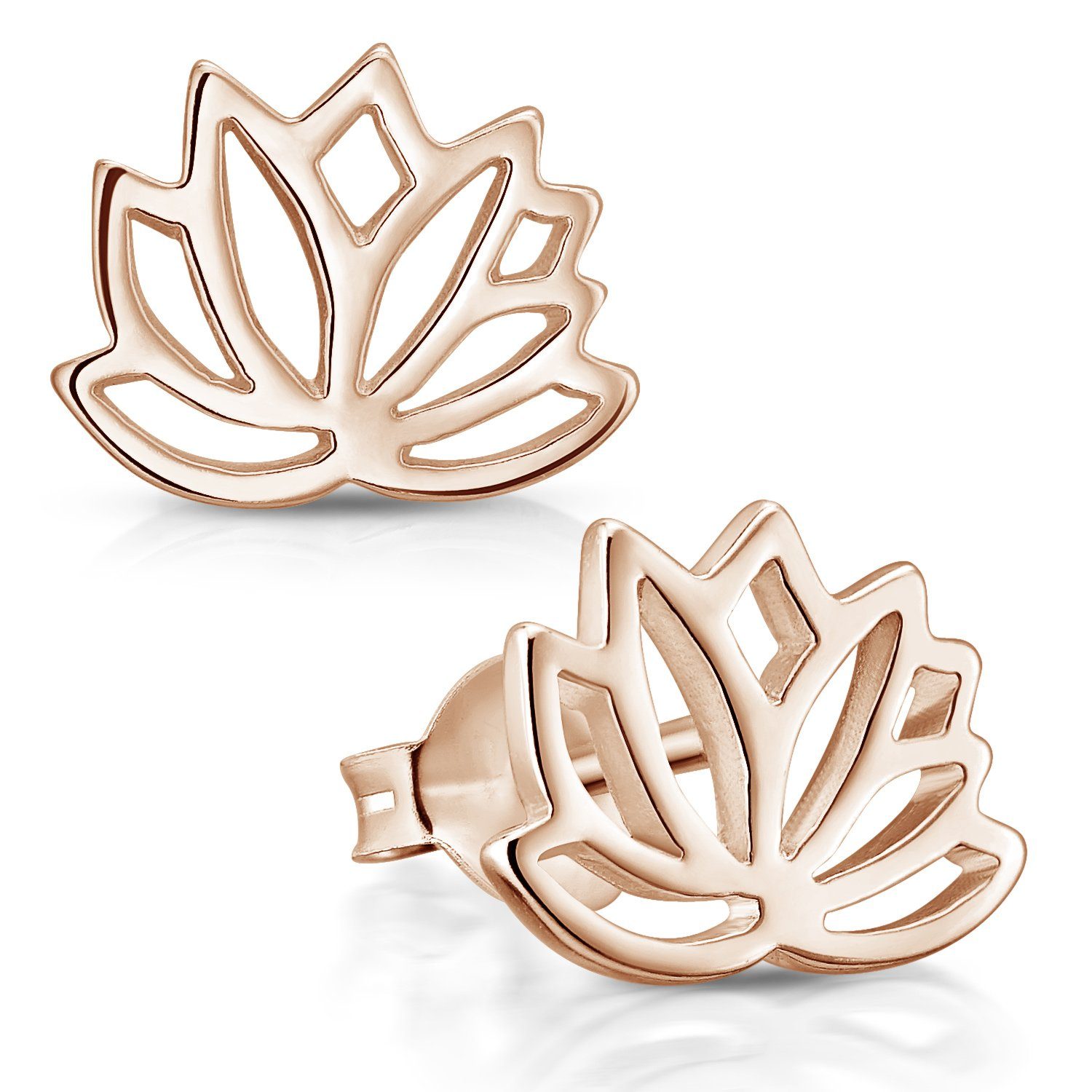 Materia Paar Ohrstecker Lotusblume / Lotusblüte günstig online kaufen
