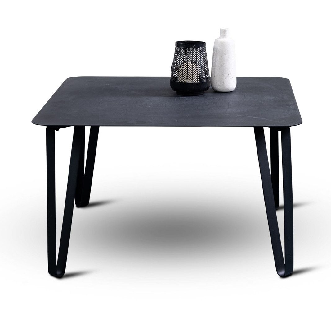 M2 Kollektion Couchtisch in schwarz, Metall - 75x45x75cm (BxHxT)