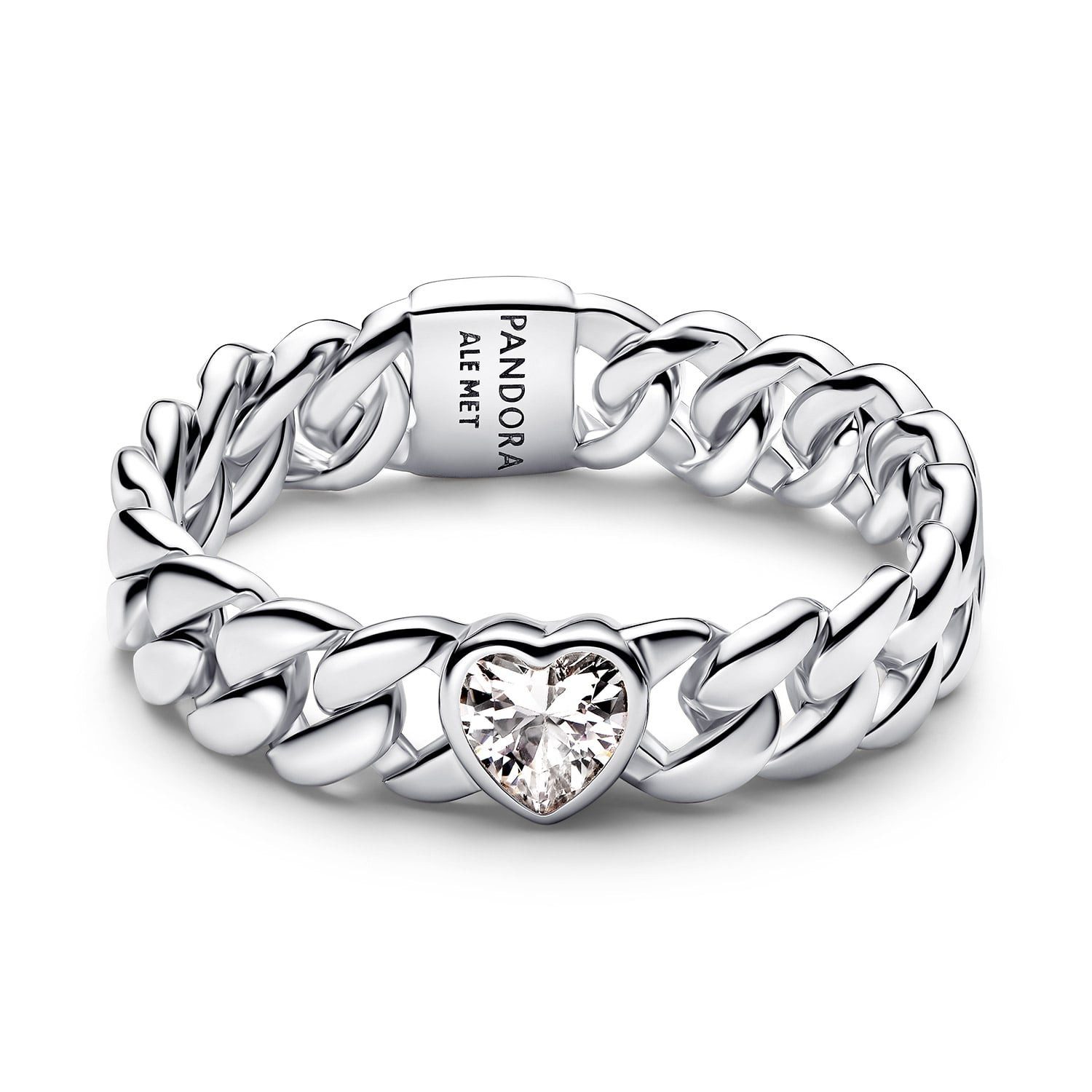 Pandora Silberring Kettenring für Frauen mit Herz Silber günstig online kaufen