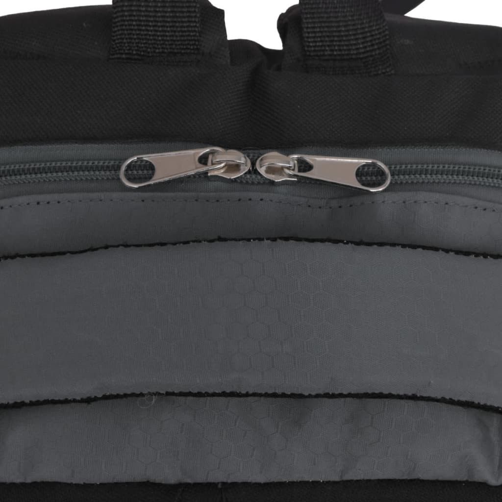 vidaXL Rucksack Schulrucksack 40 L Schwarz und Grau (1-tlg), Schulrucksack Laptop-Rucksack Sporttasche Freizeitrucksack 40 L Grün – Bild 5 von 5
