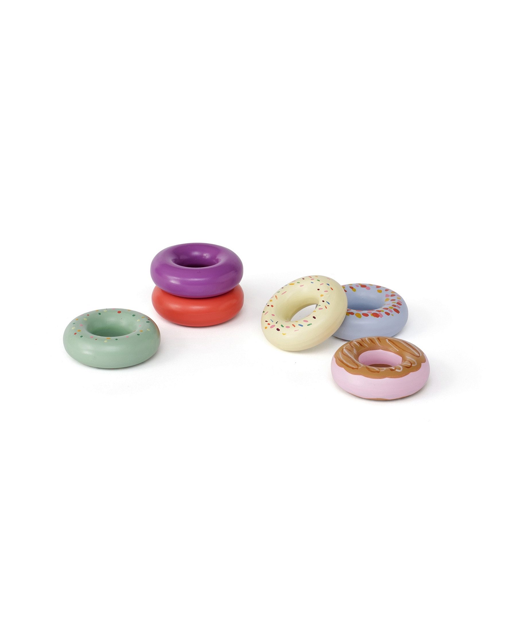 Kids Concept Kaufladensortiment Kids Concept Doughnuts - ab 2 Jahre - 17,5x11x2cm, (6-tlg., 6er-Set)