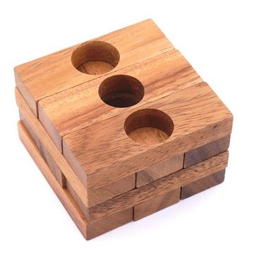 ROMBOL Denkspiele Spiel, 3D-Puzzle MARTEL - kniffliges, anspruchsvolles Denkspiel aus Holz, exklusiv nur bei uns