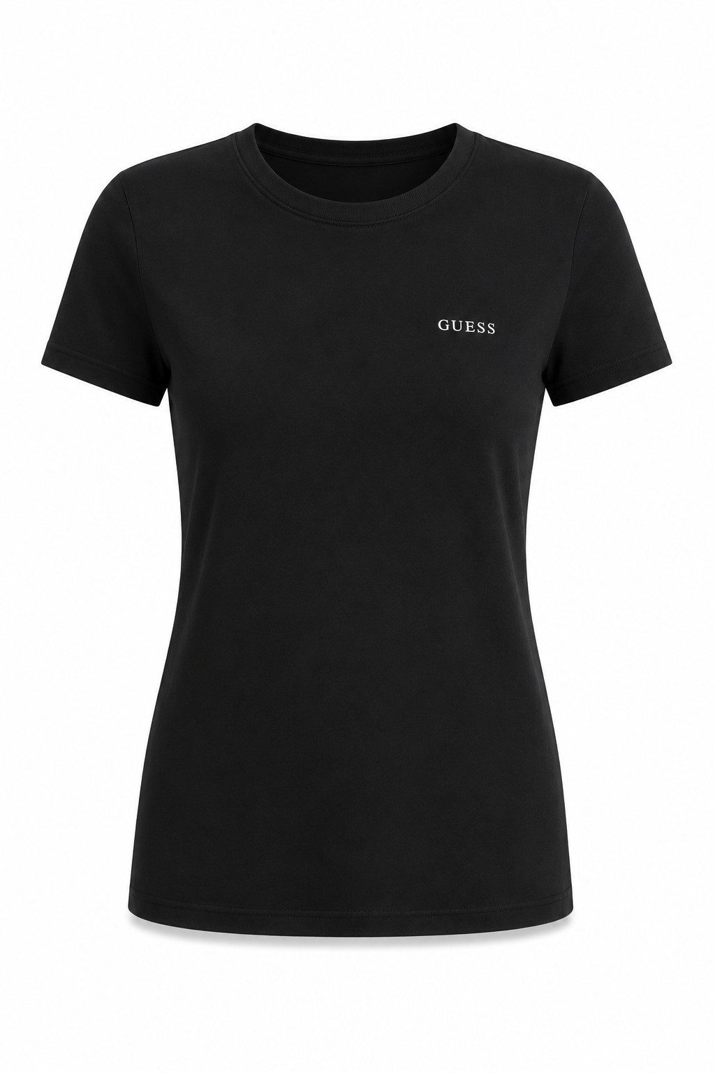 Guess Kurzarmshirt TRACEY CN SS - T-Shirt Damen - Baumwollshirt - Stretch Shirt mit Logo