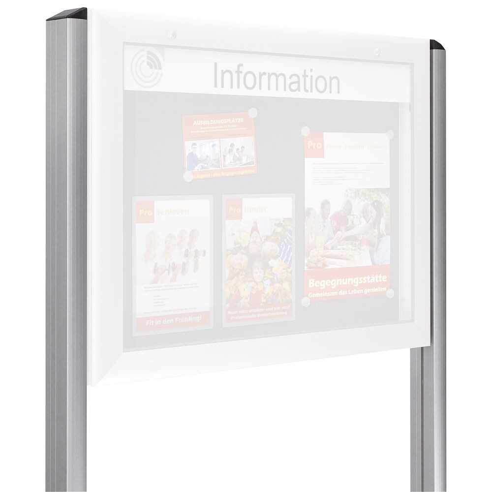 Schaar Design Stauraumvitrine Ständergarnitur für Schaukasten Ideal für den Außenbereich