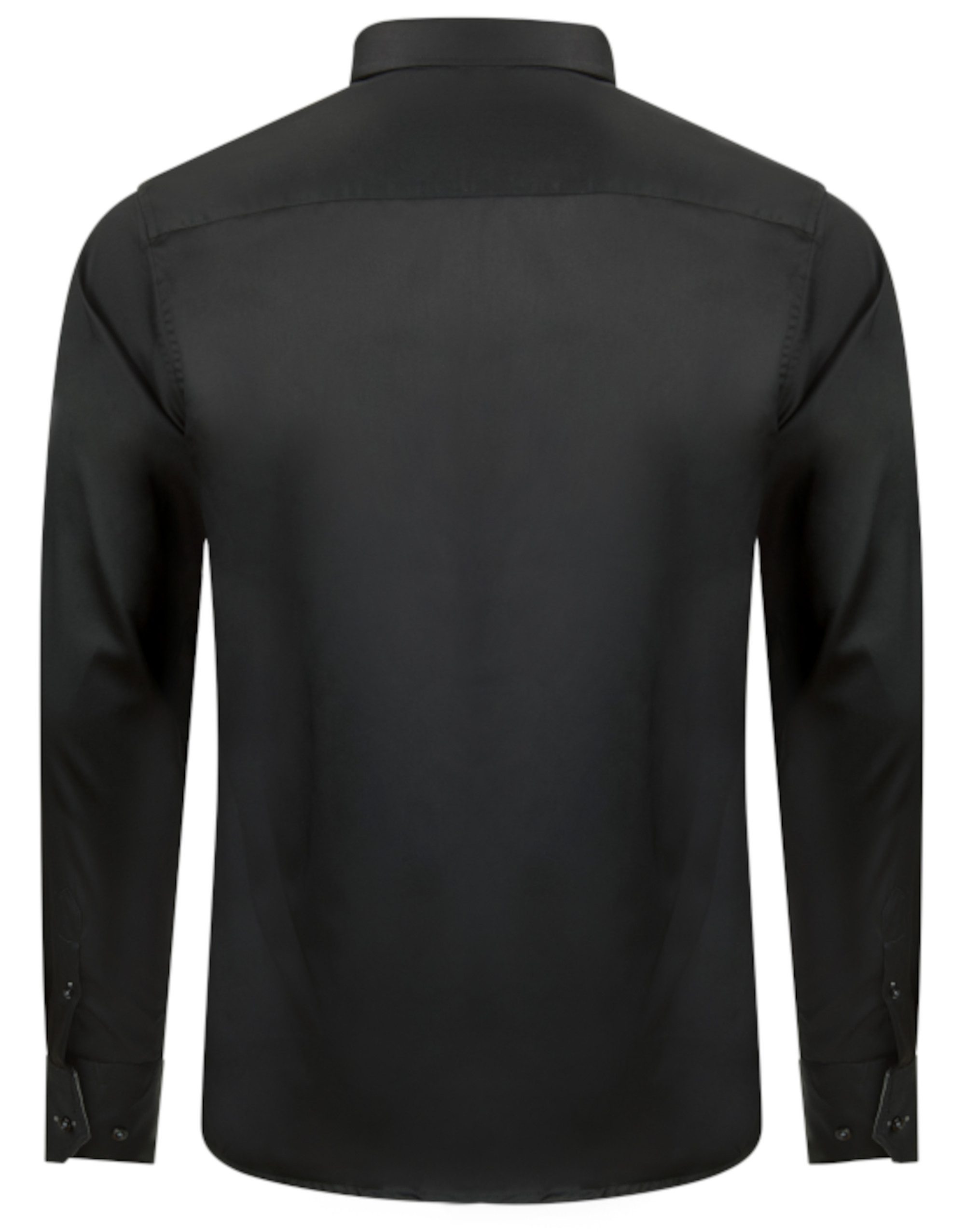 Huber Hemden Langarmhemd HU-0098 Button-Down Kragen, Regular Fit - gerader Schnitt, Made in EU!