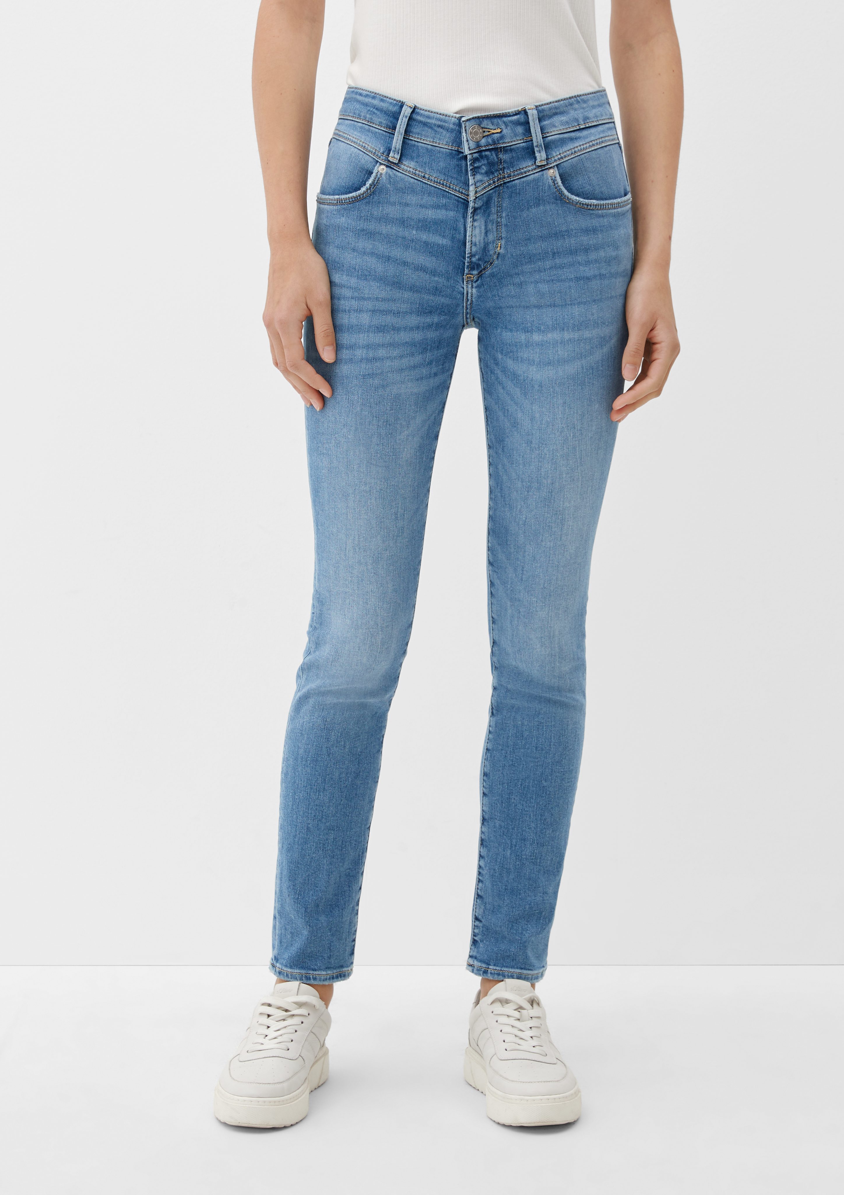 s.Oliver 5-Pocket-Jeans Jeans Betsy / Slim Fit / Mid Rise / Slim Leg