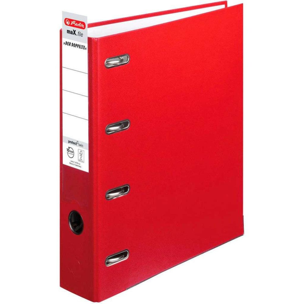 Herlitz Doppelordner herlitz Wolkenmarmor-Papier Doppelordner Karton 7,0 cm, FSC®-zertifiziert