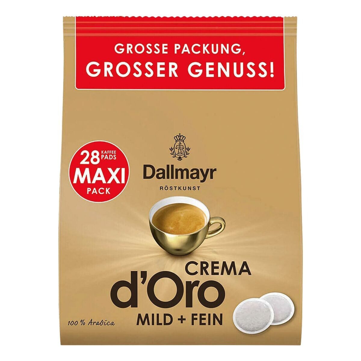 DALLMAYR Kaffee Crema d´Oro mild + fein, 28 Pads