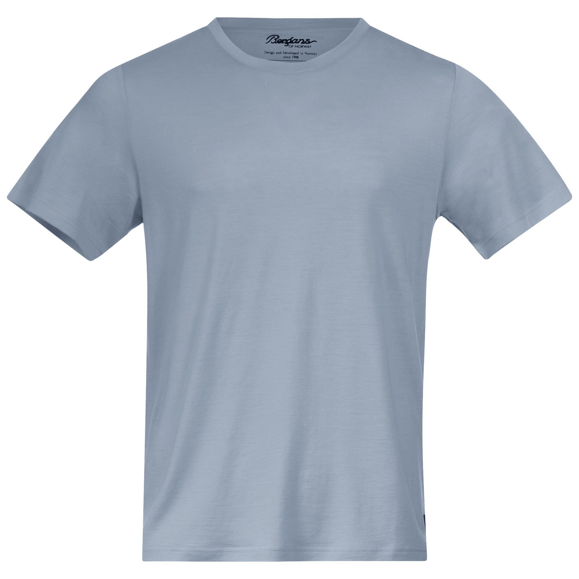 Bergans Husky M Blue Tee Kurzarm-Shirt T-Shirt Wool Urban Herren Bergans