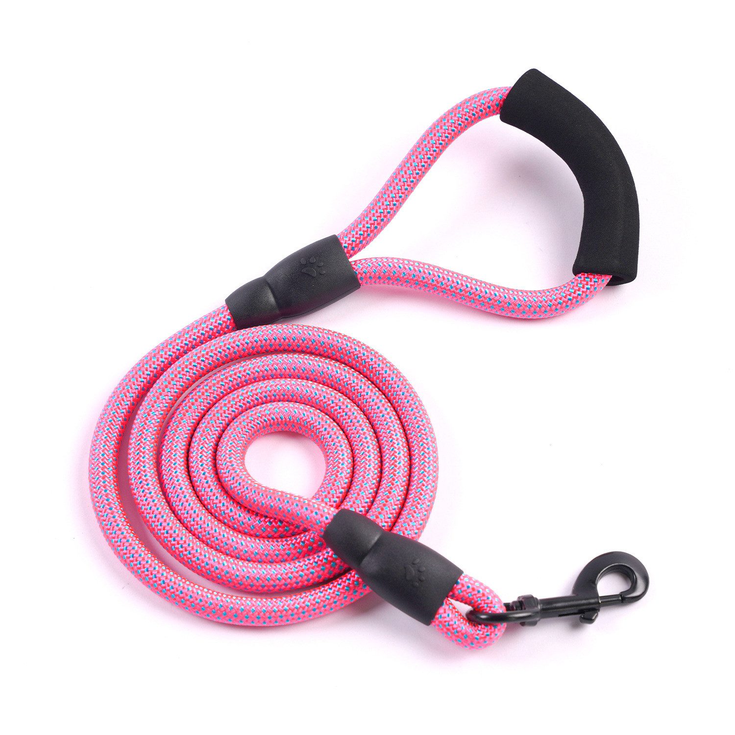 Blusmart Hundeleine Reflexible, explosionsgeschützte P-Hundeleine, (Kürbisförmige Schnalle, Verstärkte Metallschnalle), Geeignet für kleine, mittlere und große Hunde