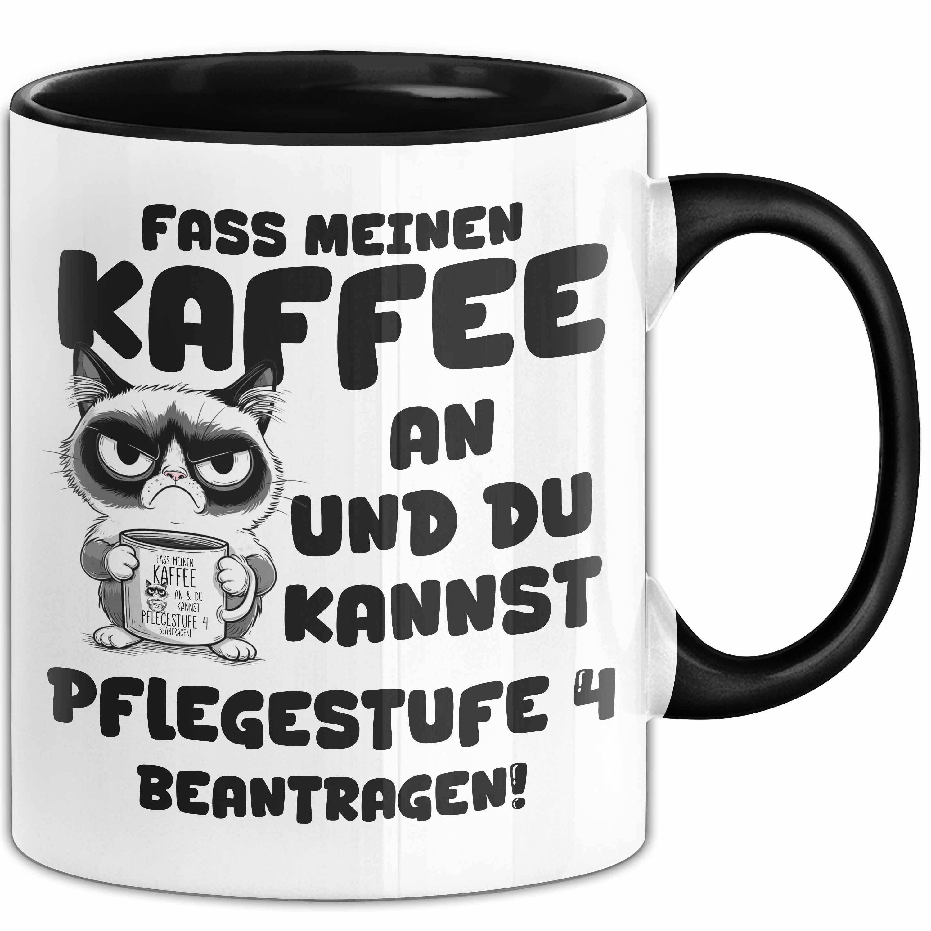 Trendation Tasse Humor Tasse Pflege Büro Krankenschwester Kaffee-Becher Lustig Fass Mei, Keramik