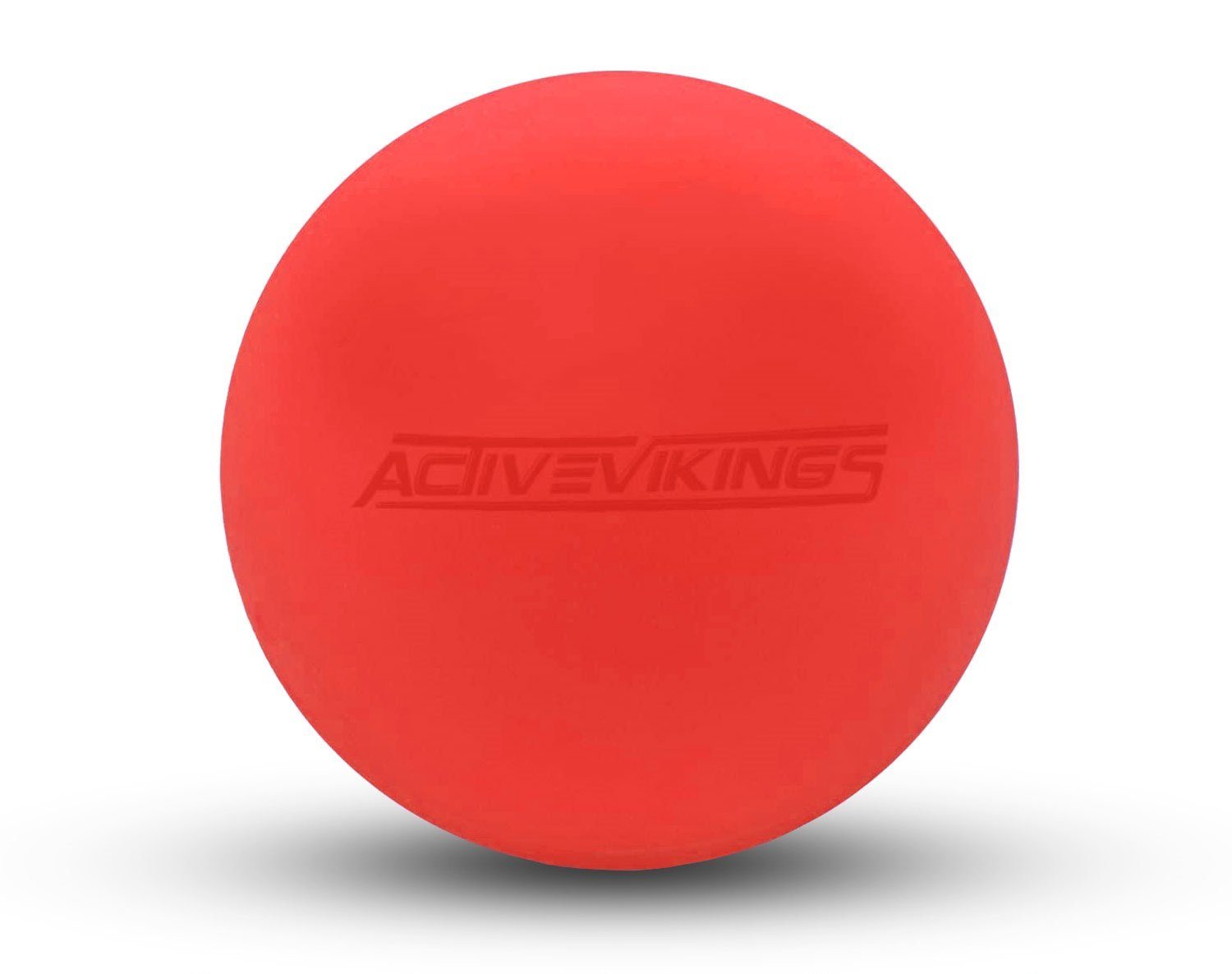 ActiveVikings Lacrosseball ActiveVikings® Massage-Ball - gegen passt 6cm - Frauen um Orange lockern und und Ideal Verspannungen perfekt für Männer, rein, Selbstmassage und Faszien und zu Faszien-Ball für Lacrosse-Ball überall ideal