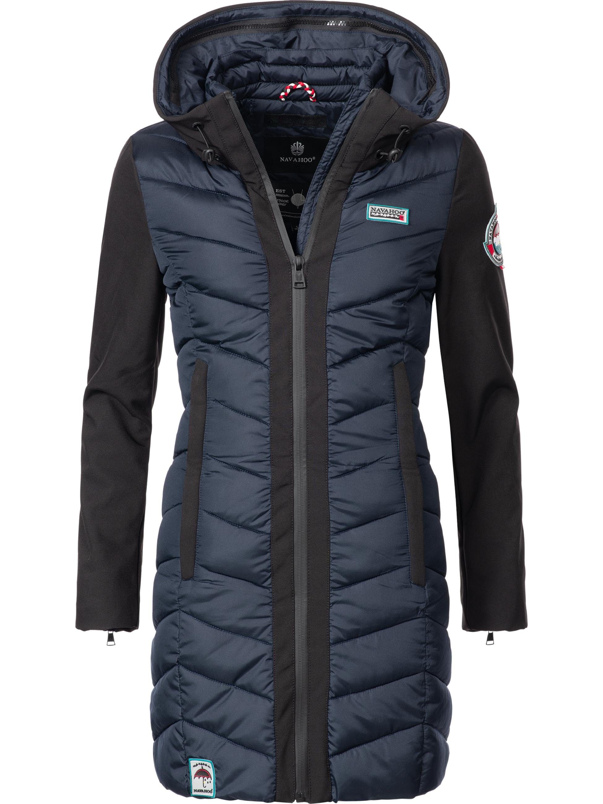 Navahoo Wintermantel Flussperle sportliche Damen Winter Steppjacke