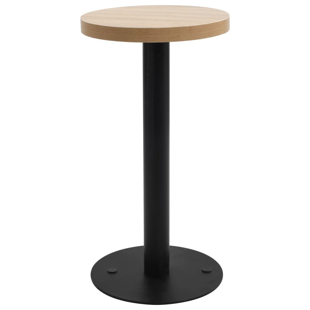 vidaXL Esstisch Bistrotisch Hellbraun 40 cm MDF (1-St) günstig online kaufen