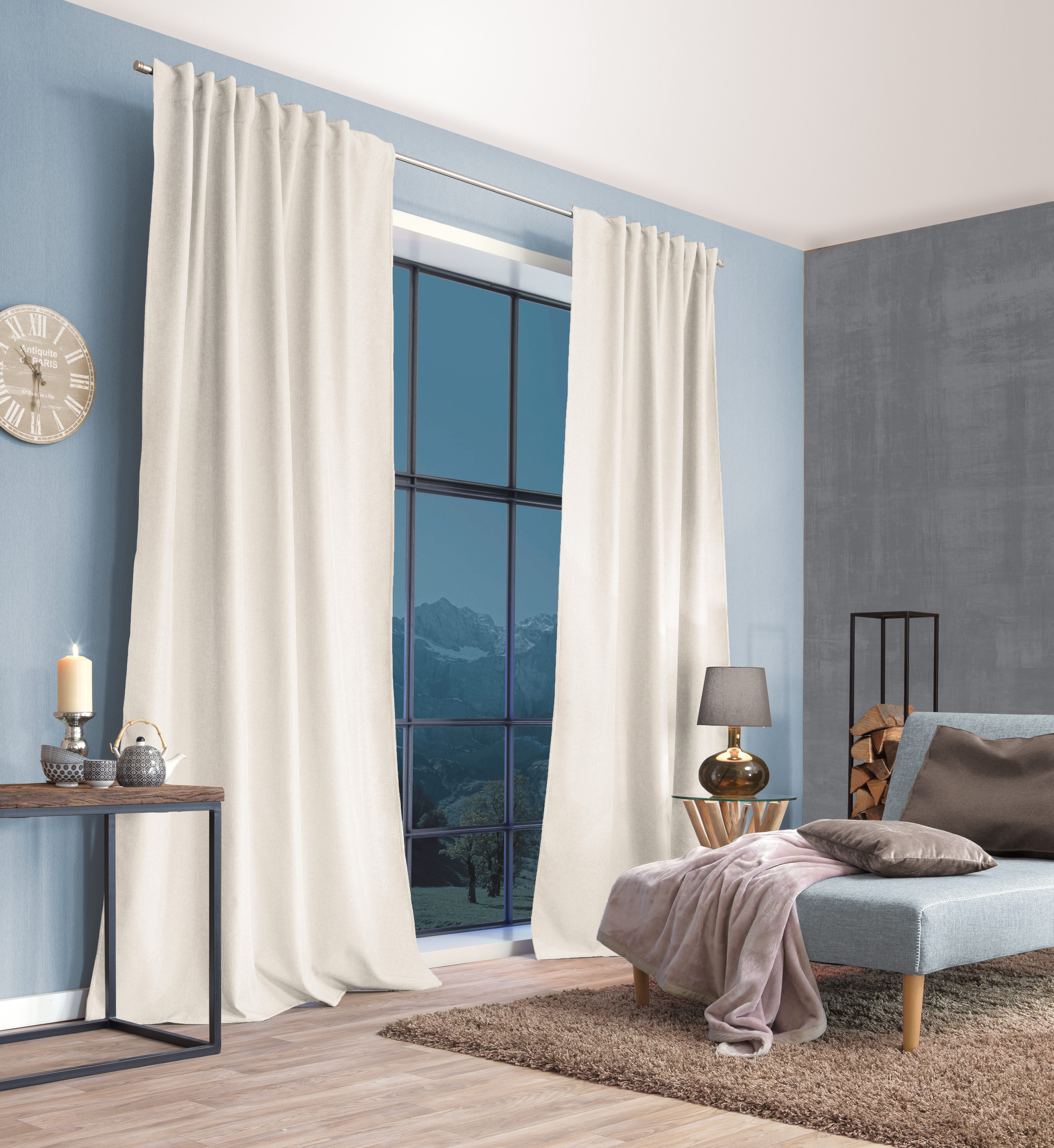 HOME WOHNIDEEN Gardine »PELLU«, (1 St.), THERMOCHENILLE, UNI günstig online kaufen