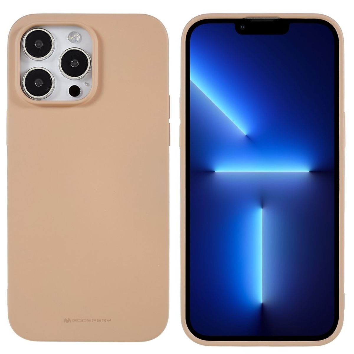 CoverKingz Handyhülle Hülle für Apple iPhone 14 Pro Max Handyhülle Silikon Case Cover Etui 17,0 cm (6,69 Zoll), Schutzhülle Handyhülle Silikoncover Softcase farbig