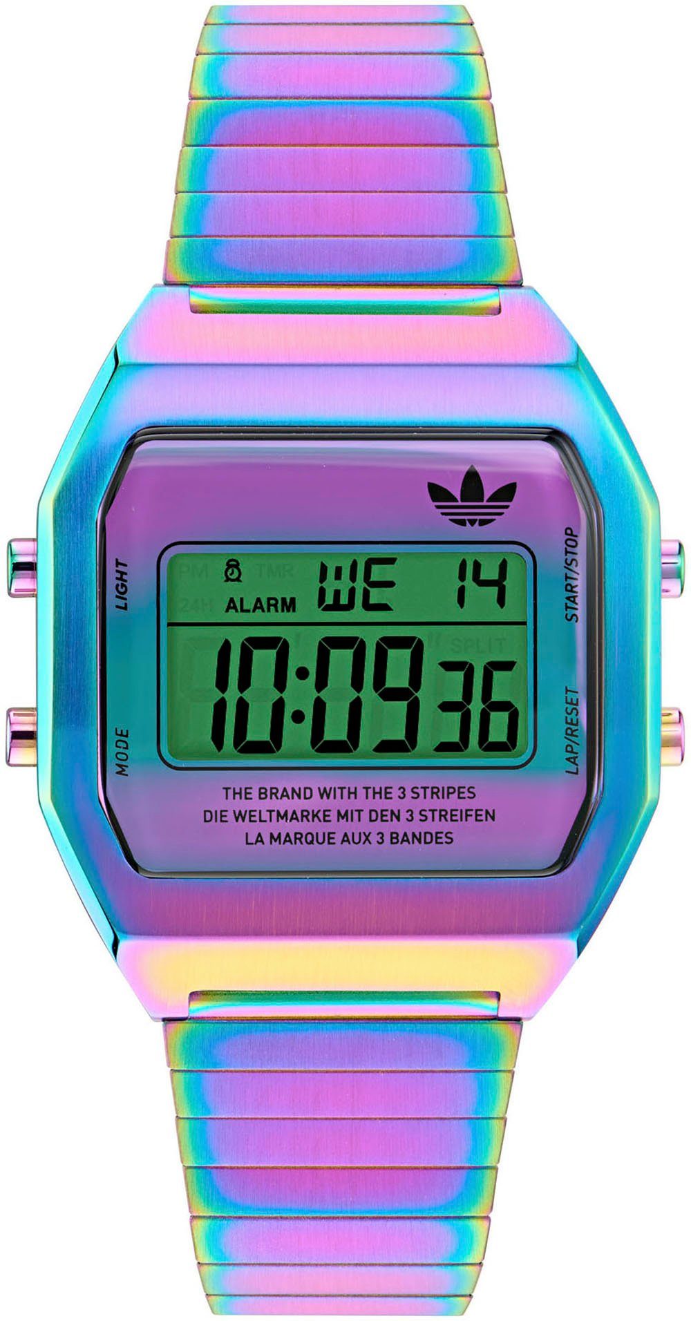 adidas Originals Digitaluhr DIGITAL TWO, Armbanduhr, Quarzuhr, Damenuhr, Herrenuhr