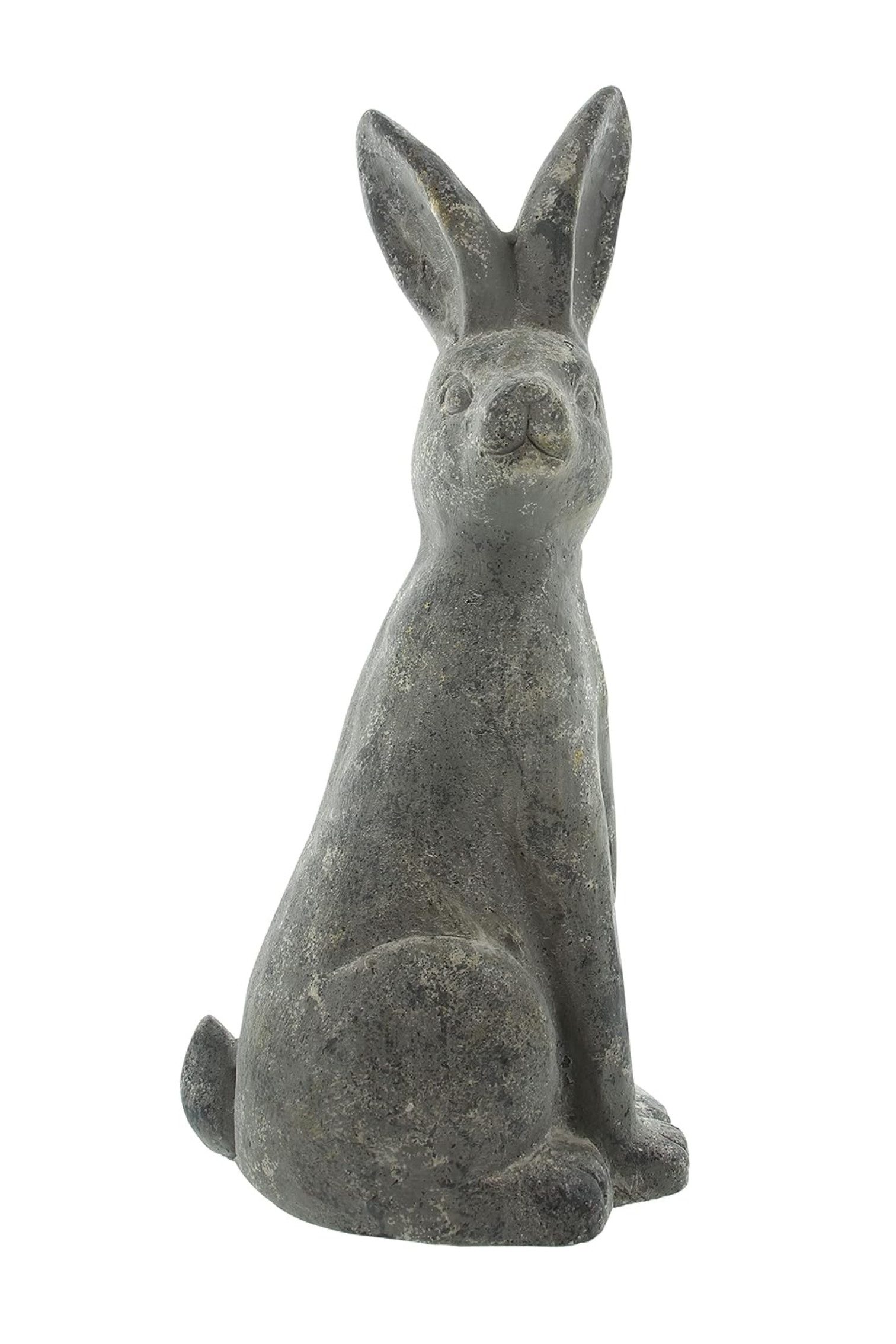 Dekoleidenschaft Osterhase Osterhase "Stone" Osterdeko 52 cm groß, wetterfest, aus Magnesiumoxid, in Stein Optik, Gartendeko Ostern für Draußen