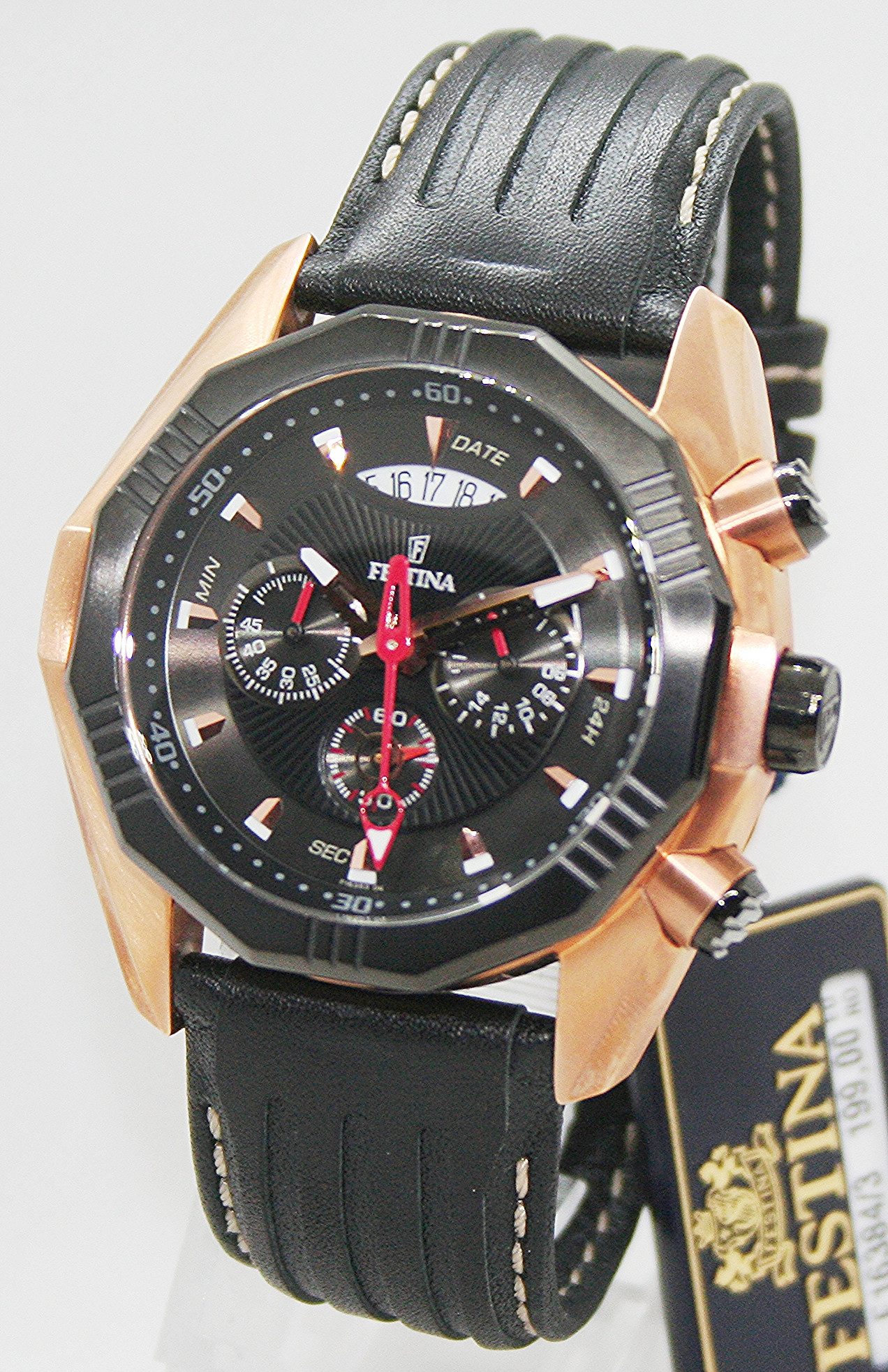 Festina Quarzuhr Festina Herrenuhr Chronograph F16384/3, (1-tlg)