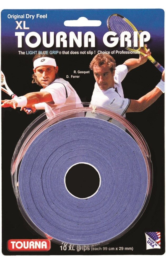 Griffband Overgrip Grip XL 0.45mm blau 10er Rolle