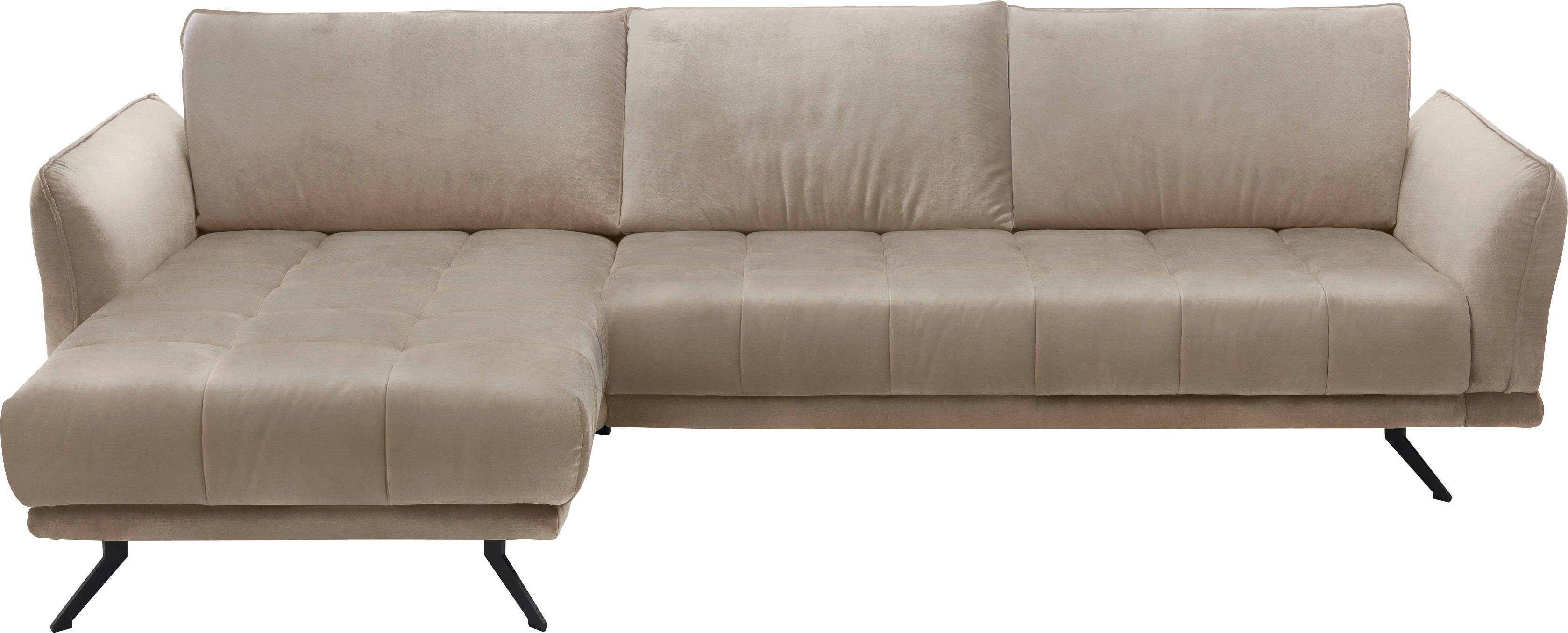 Die PlanBar Ecksofa MP-IN20041 L-Form, optional Sitztiefenverstellung und Kopfstützen