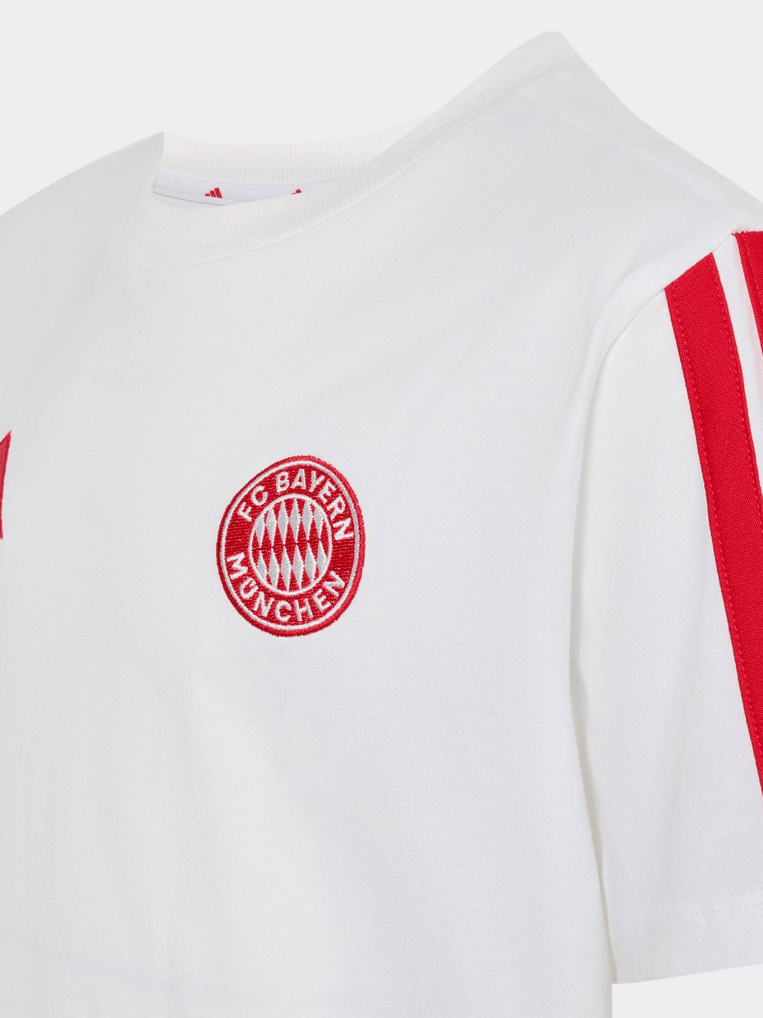 adidas Performance T-Shirt FC Bayern München, T-Shirt DNA, Kinder, Weiß – Bild 3 von 3