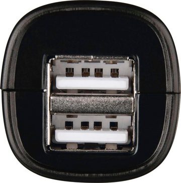Hama Kfz-Ladegerät, 2-fach USB, 2.4 A, Schwarz USB-Kfz-Ladeadapter KFZ-Adapter zu USB Typ A