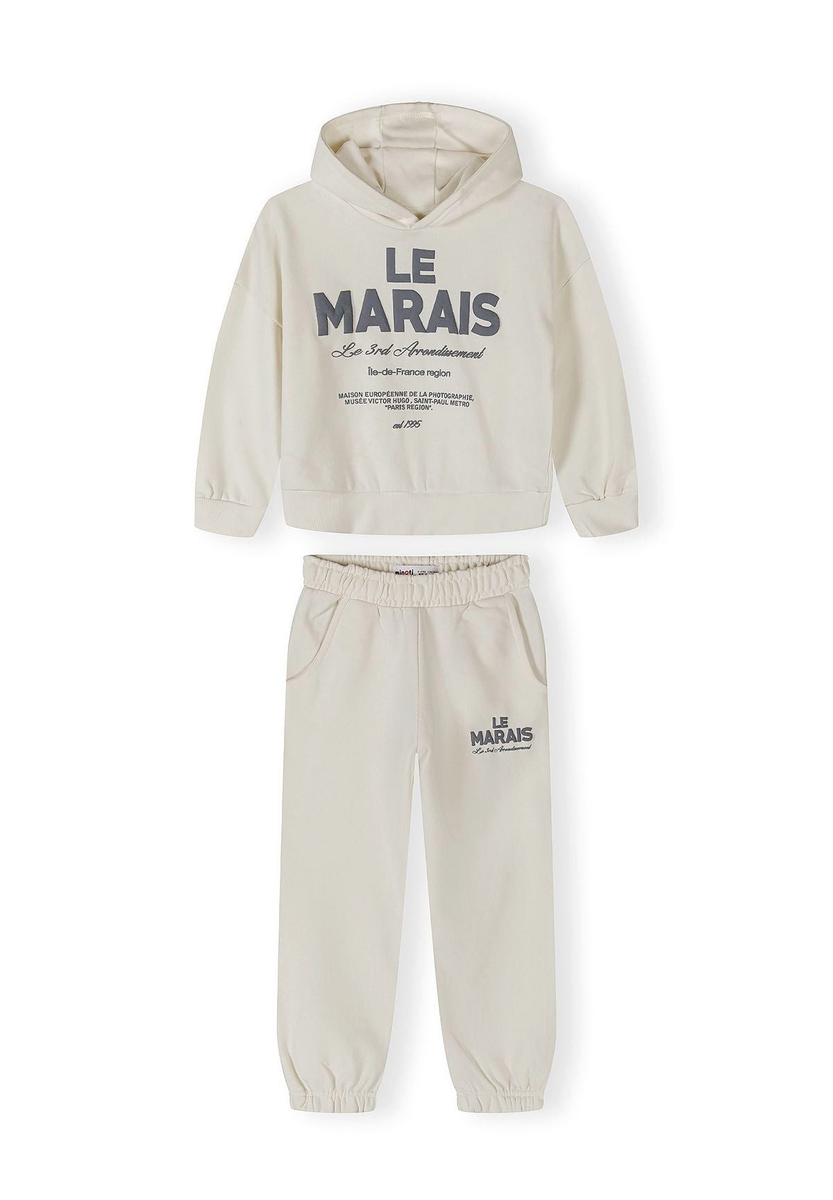 MINOTI Jogginganzug für Mädchen (Set, 2-tlg., Hoodie, Hose), Schriftzug-Print