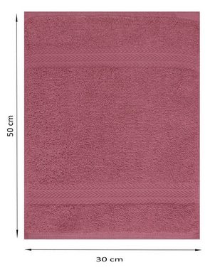 Betz Gästehandtücher 20 Stück Gästehandtücher Premium 100% Baumwolle Gästetuch-Set 30x50 cm Farbe Beere, 100% Baumwolle