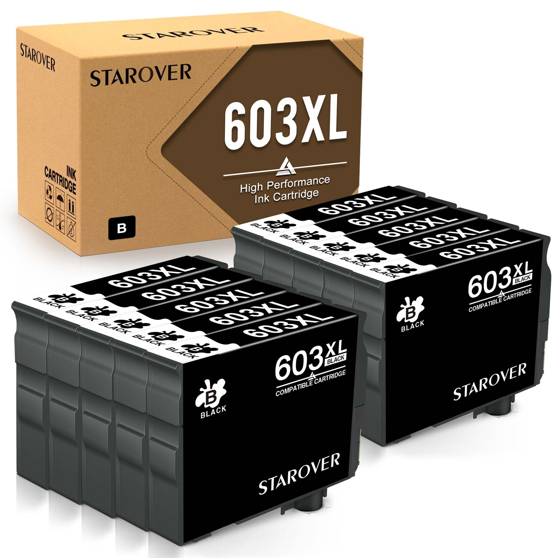 EPSON XP-3100 Tintenpatrone Multipack STAROVER 3105 2100 2105 für XL 603
