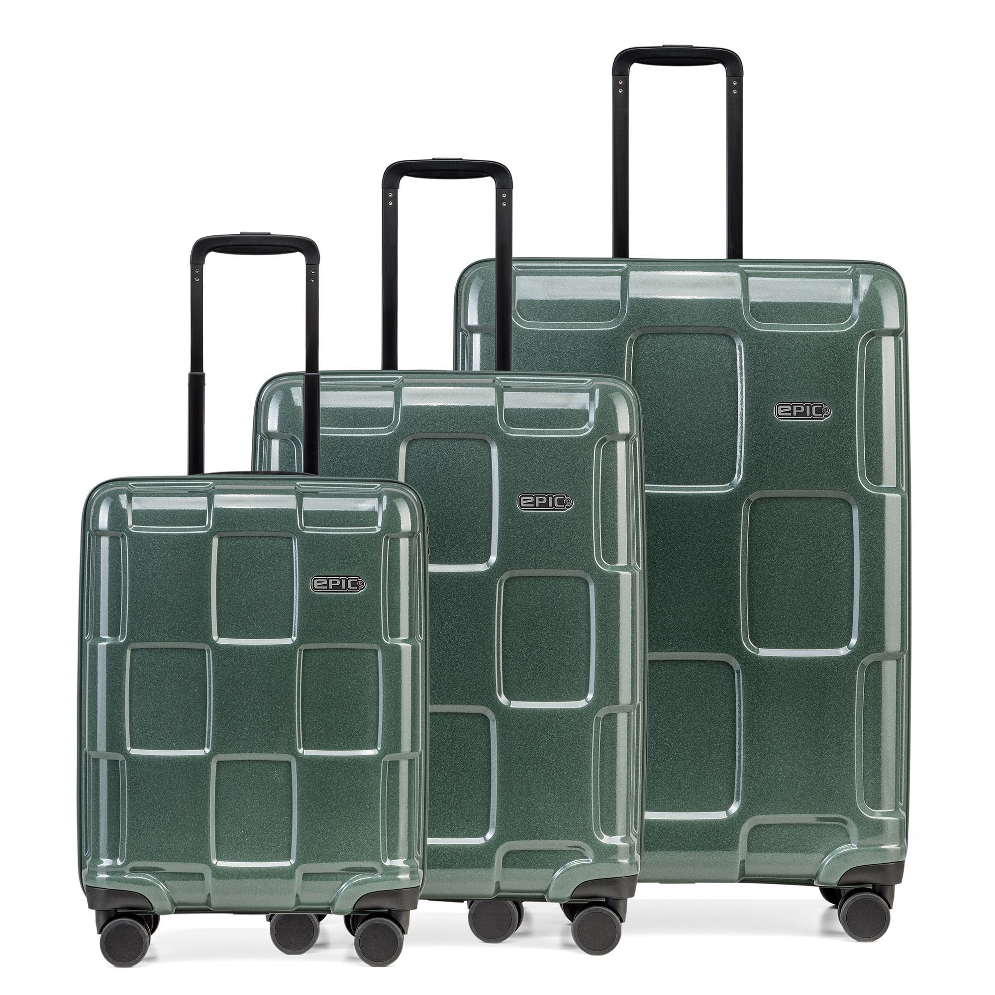 EPIC Trolleyset Crate Reflex, 4 Rollen, (3-teilig, 3 tlg), Polycarbonat