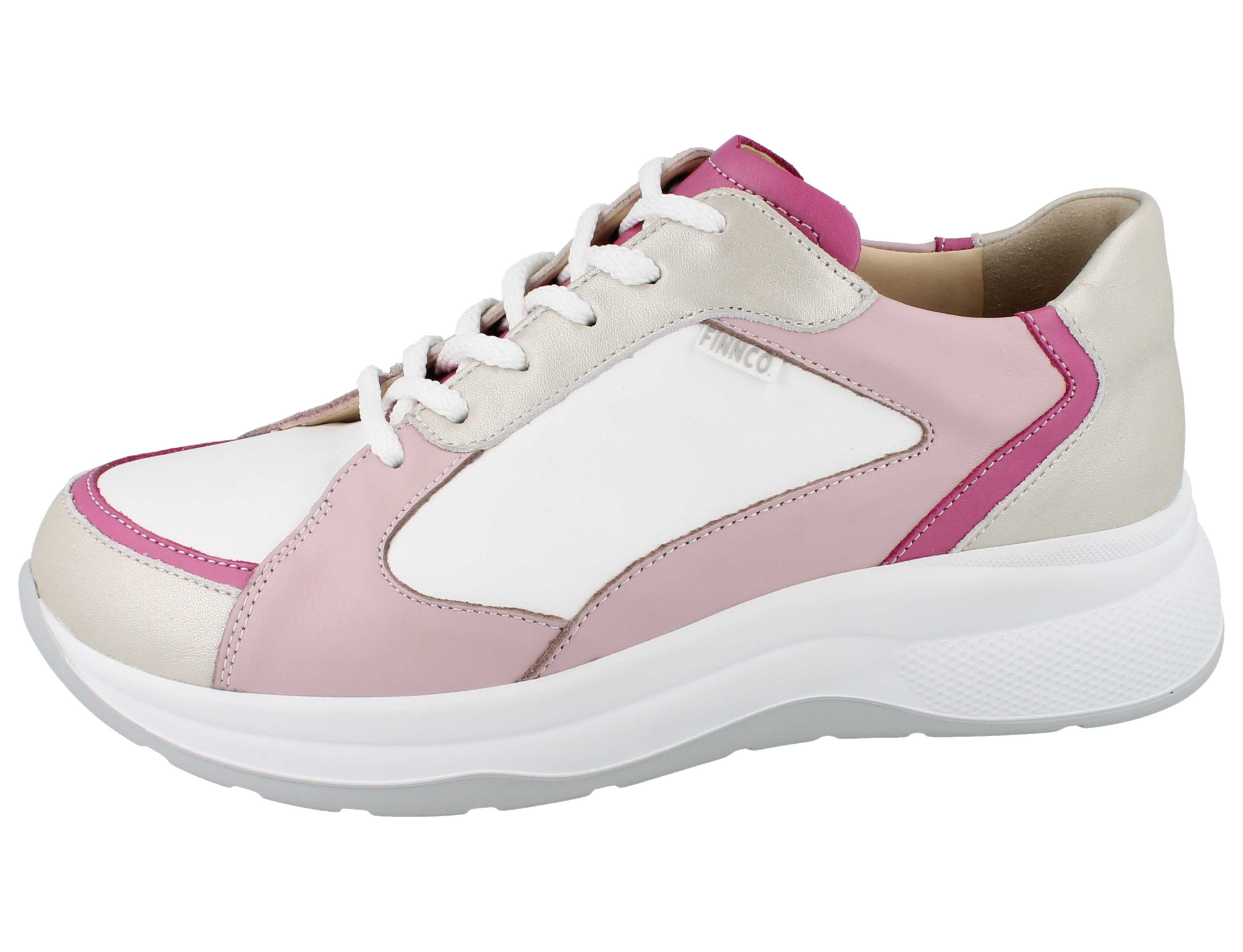 Finn Comfort FINN COMFORT FINNCO Piccadilly Damen Halbschuhe rose pink beige Schnürschuh Wechselfußbett