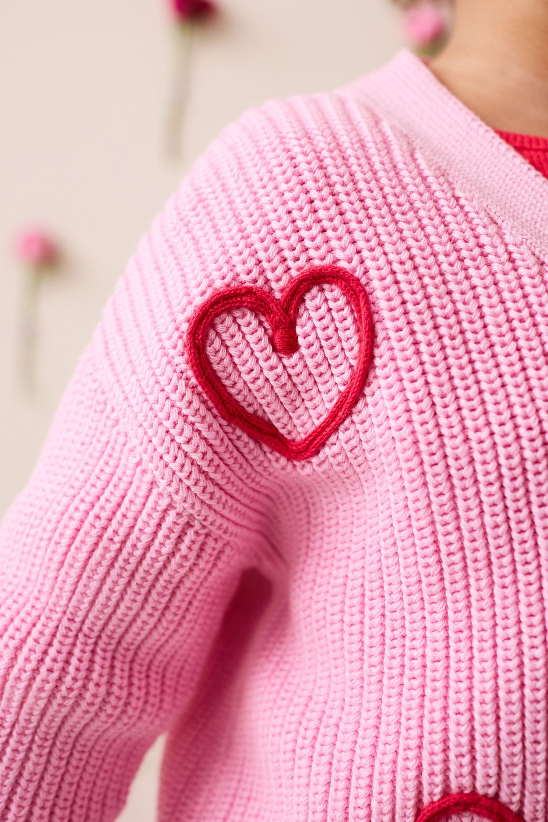 Next Strickjacke Strickjacke, Love Bug (1-tlg)