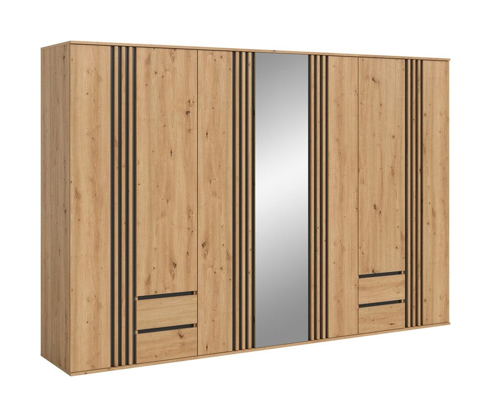 xonox.home Kleiderschrank Garderobenschrank Kleiderschrank Tofta 2, 3-teilig, Artisan Eiche (3-St) Kleiderschrank