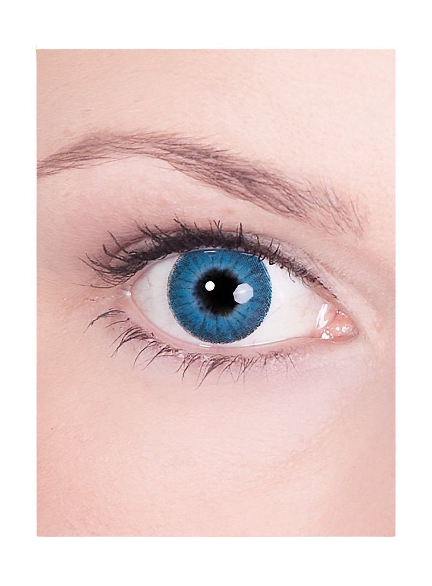 Metamorph Motivlinsen Blaue Iris mit Dioptrien, Eine farbige Kontaktlinse mit Stärke